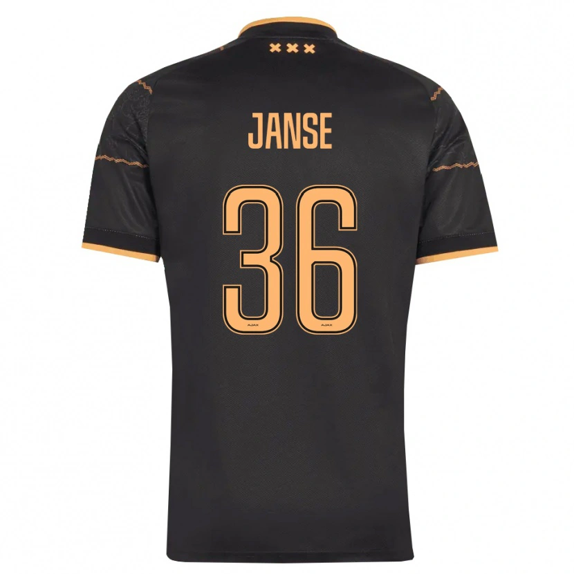 Danxen Män Dies Janse #36 Svart Orange Bortatröja Matchtröjor 2026/27 Tröjor T-Tröja