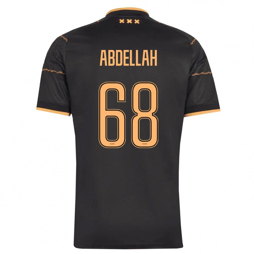 Danxen Män Abdellah Ouazane #68 Svart Orange Bortatröja Matchtröjor 2026/27 Tröjor T-Tröja