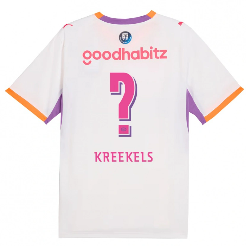 Danxen Män Mees Kreekels #0 Vit Lila Orange Bortatröja Matchtröjor 2026/27 Tröjor T-Tröja