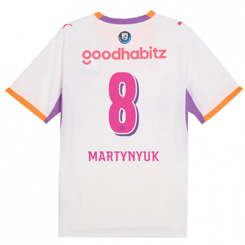 Danxen Män Anton Martynyuk #8 Vit Lila Orange Bortatröja Matchtröjor 2026/27 Tröjor T-Tröja