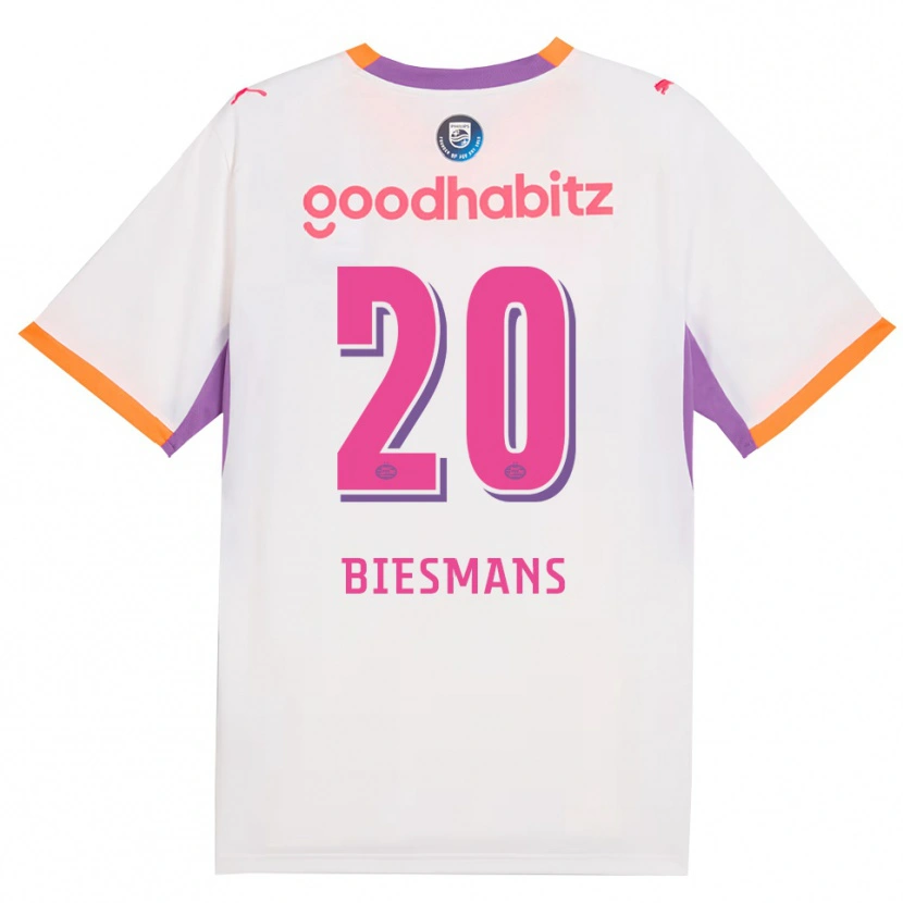 Danxen Män Julie Biesmans #20 Vit Lila Orange Bortatröja Matchtröjor 2026/27 Tröjor T-Tröja