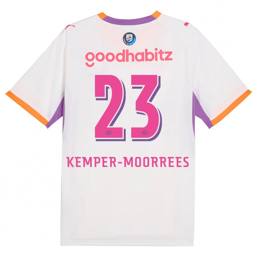 Danxen Män Myrthe Kemper-Moorrees #23 Vit Lila Orange Bortatröja Matchtröjor 2026/27 Tröjor T-Tröja