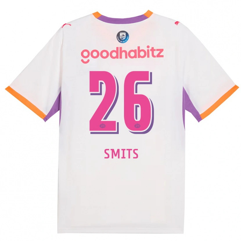 Danxen Män Eef Smits #26 Vit Lila Orange Bortatröja Matchtröjor 2026/27 Tröjor T-Tröja