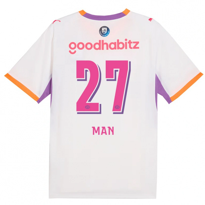 Danxen Män Dennis Man #27 Vit Lila Orange Bortatröja Matchtröjor 2026/27 Tröjor T-Tröja