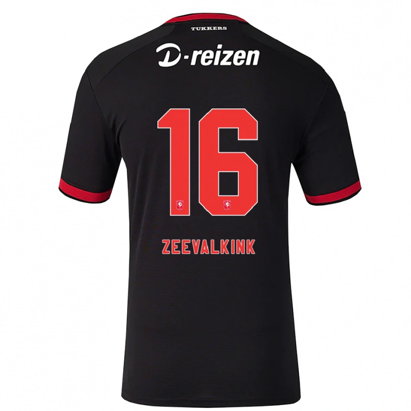 Danxen Män Milo Zeevalkink #16 Röd Vit Svart Bortatröja Matchtröjor 2026/27 Tröjor T-Tröja