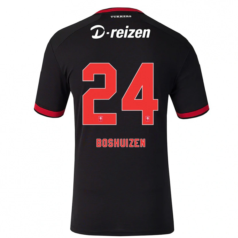 Danxen Män Annouk Boshuizen #24 Röd Vit Svart Bortatröja Matchtröjor 2026/27 Tröjor T-Tröja