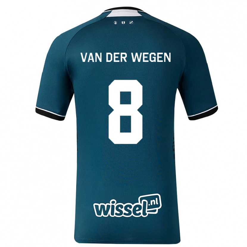 Danxen Män Sil Van Der Wegen #8 Mörk Skiffergrå Vit Bortatröja Matchtröjor 2026/27 Tröjor T-Tröja