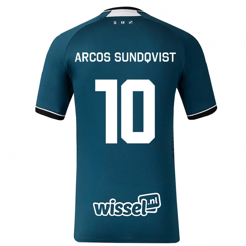 Danxen Män Gustav Arcos Sundqvist #10 Mörk Skiffergrå Vit Bortatröja Matchtröjor 2026/27 Tröjor T-Tröja