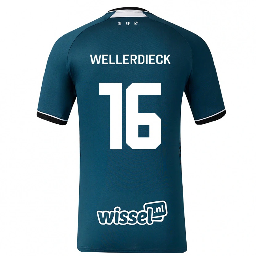 Danxen Män Tom Wellerdieck #16 Mörk Skiffergrå Vit Bortatröja Matchtröjor 2026/27 Tröjor T-Tröja