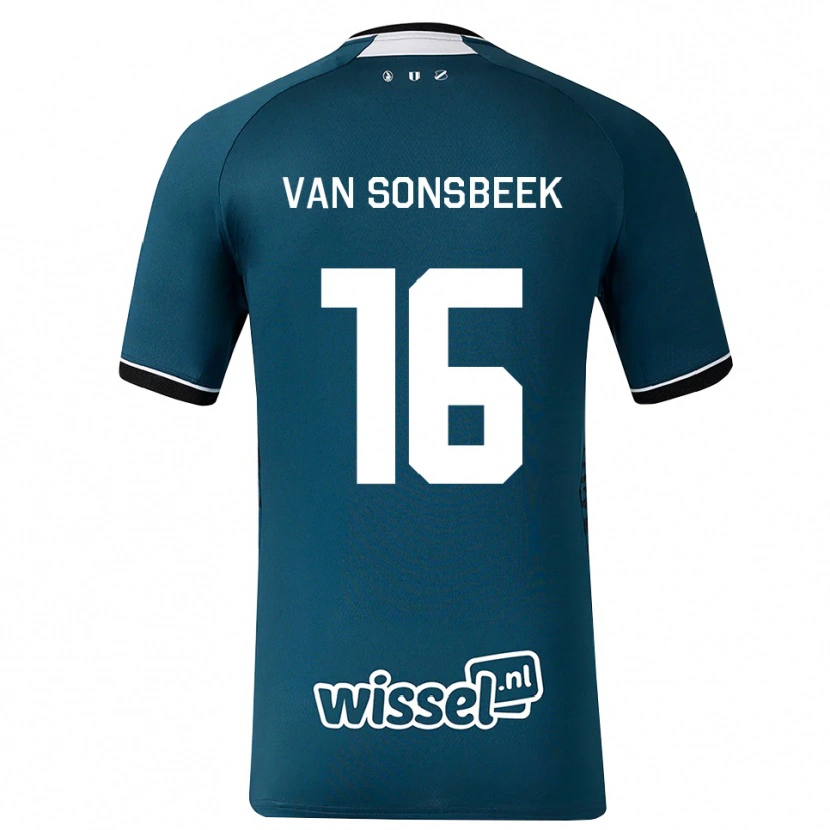 Danxen Män Quint Van Sonsbeek #16 Mörk Skiffergrå Vit Bortatröja Matchtröjor 2026/27 Tröjor T-Tröja