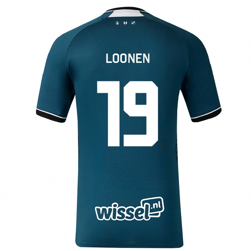 Danxen Män Lobke Loonen #19 Mörk Skiffergrå Vit Bortatröja Matchtröjor 2026/27 Tröjor T-Tröja