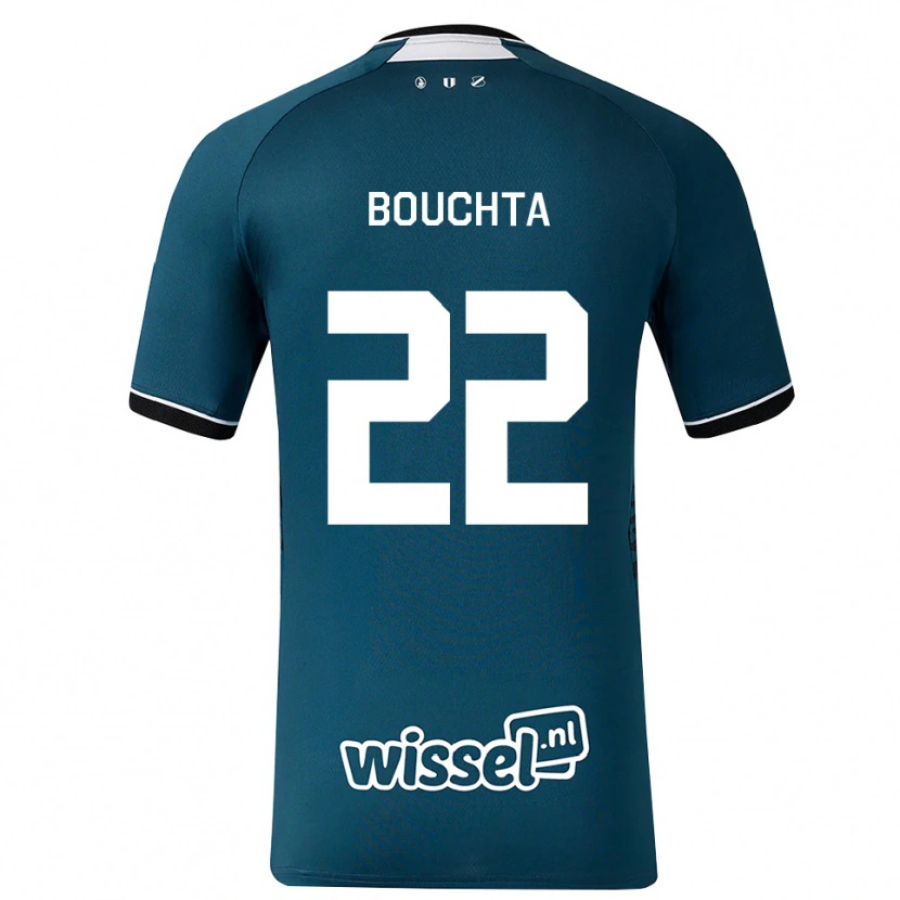 Danxen Män Dani Bouchta #22 Mörk Skiffergrå Vit Bortatröja Matchtröjor 2026/27 Tröjor T-Tröja