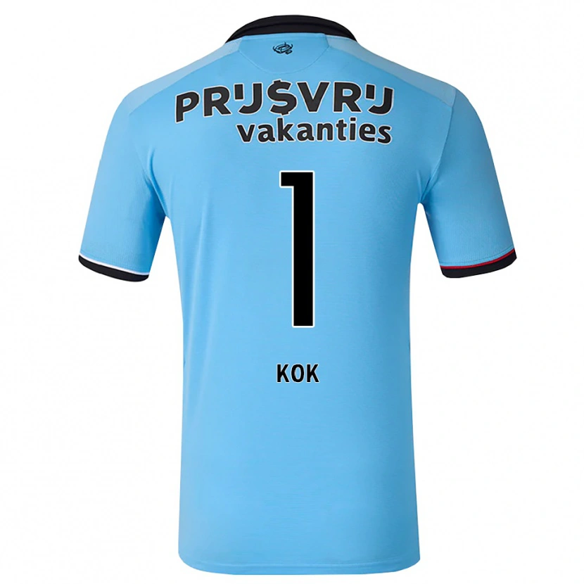 Danxen Män Stefan Kok #1 Djup Himmelsblå Svart Röd Bortatröja Matchtröjor 2026/27 Tröjor T-Tröja