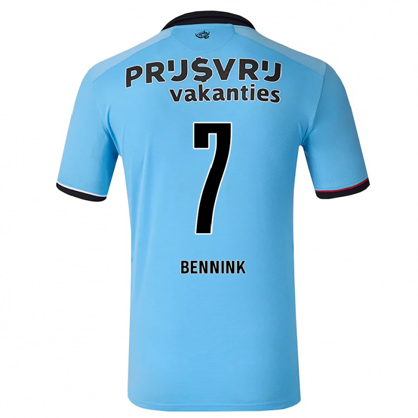 Danxen Män Maxime Bennink #7 Djup Himmelsblå Svart Röd Bortatröja Matchtröjor 2026/27 Tröjor T-Tröja