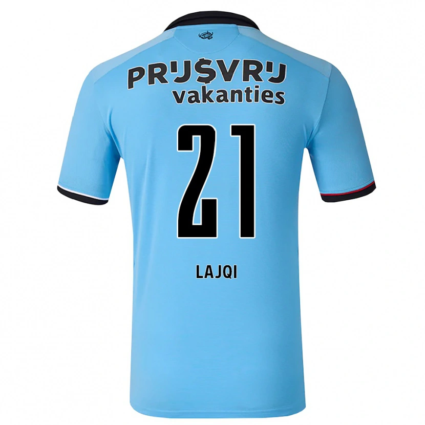 Danxen Män Merlind Lajqi #21 Djup Himmelsblå Svart Röd Bortatröja Matchtröjor 2026/27 Tröjor T-Tröja