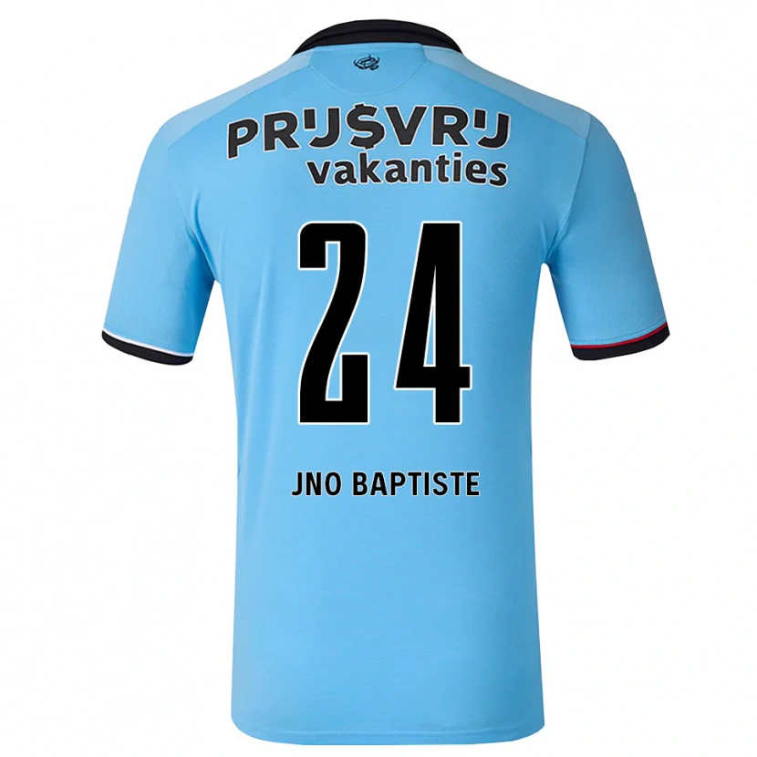 Danxen Män Bridget Jno Baptiste #24 Djup Himmelsblå Svart Röd Bortatröja Matchtröjor 2026/27 Tröjor T-Tröja