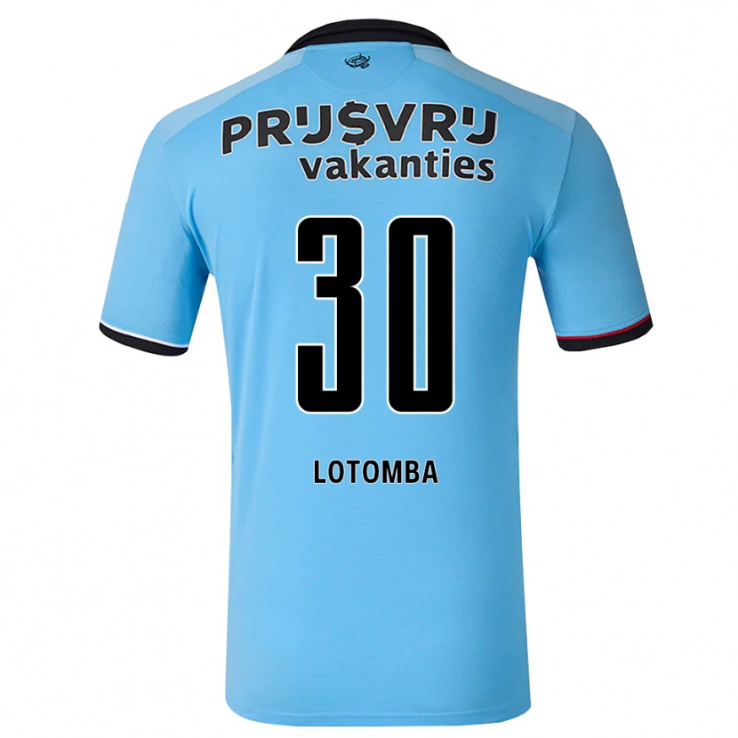 Danxen Män Jordan Lotomba #30 Djup Himmelsblå Svart Röd Bortatröja Matchtröjor 2026/27 Tröjor T-Tröja