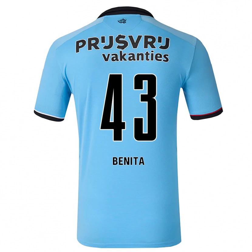 Danxen Män Mimeirhel Benita #43 Djup Himmelsblå Svart Röd Bortatröja Matchtröjor 2026/27 Tröjor T-Tröja