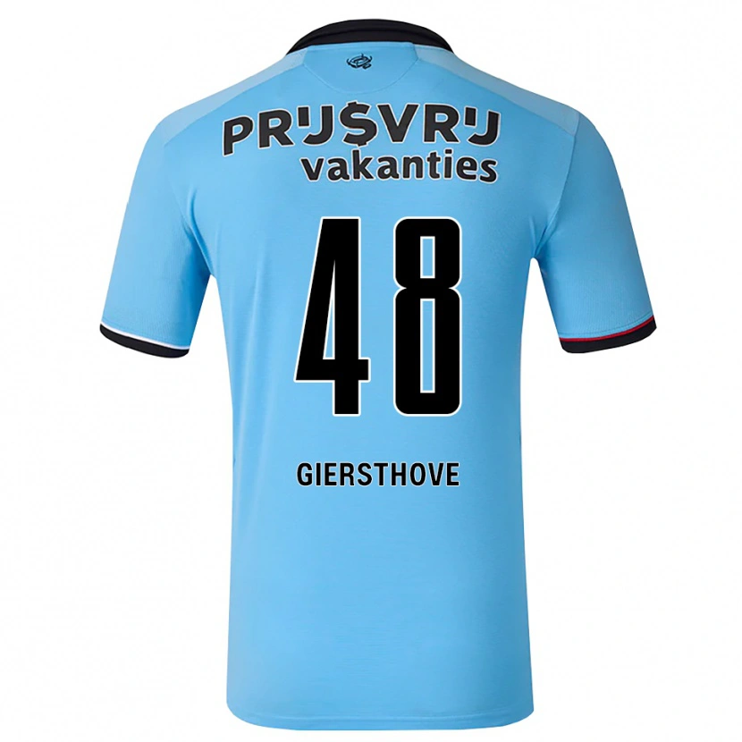 Danxen Män Djomar Giersthove #48 Djup Himmelsblå Svart Röd Bortatröja Matchtröjor 2026/27 Tröjor T-Tröja
