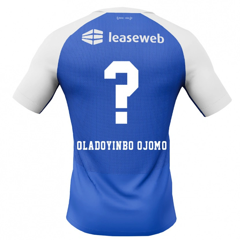 Danxen Män Jeremiah Oladoyinbo Ojomo #0 Kornblå Röd Vit Bortatröja Matchtröjor 2026/27 Tröjor T-Tröja