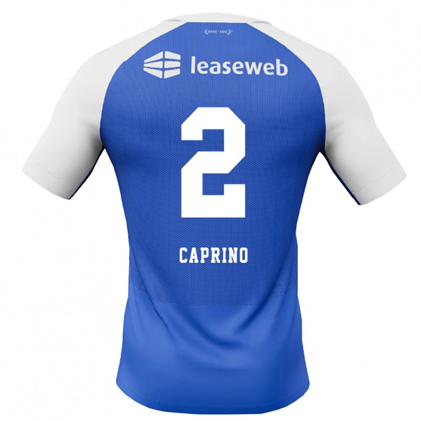 Danxen Män Ginia Caprino #2 Kornblå Röd Vit Bortatröja Matchtröjor 2026/27 Tröjor T-Tröja