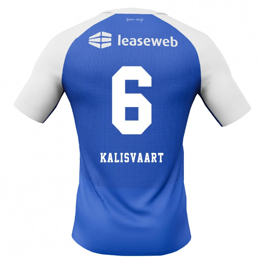 Danxen Män Job Kalisvaart #6 Kornblå Röd Vit Bortatröja Matchtröjor 2026/27 Tröjor T-Tröja