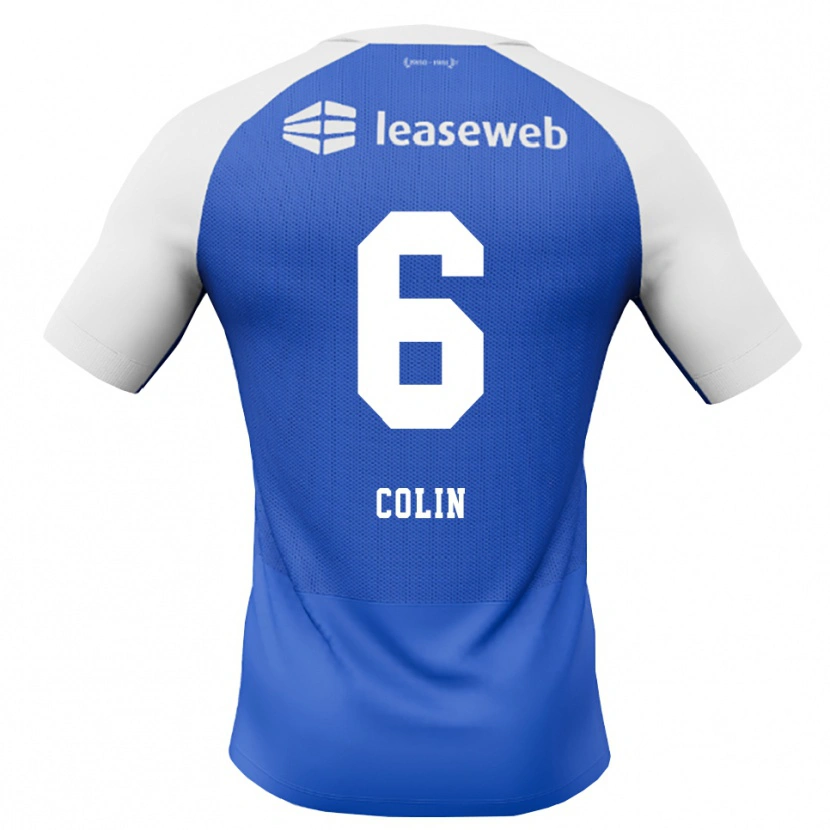 Danxen Män Isa Colin #6 Kornblå Röd Vit Bortatröja Matchtröjor 2026/27 Tröjor T-Tröja