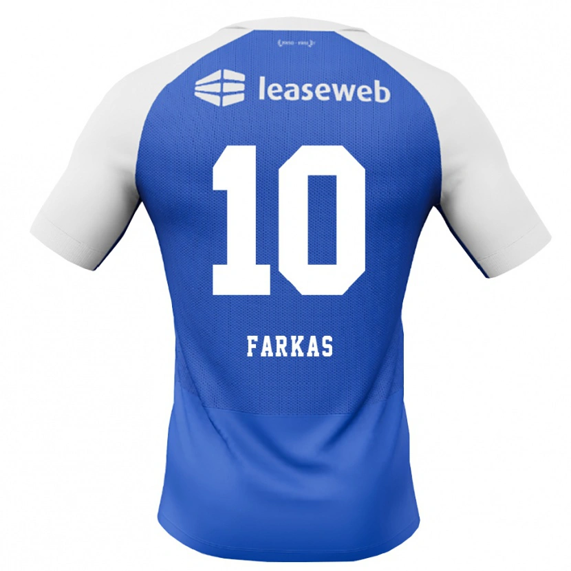 Danxen Män Timót Farkas #10 Kornblå Röd Vit Bortatröja Matchtröjor 2026/27 Tröjor T-Tröja