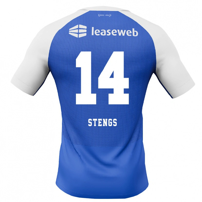 Danxen Män Calvin Stengs #14 Kornblå Röd Vit Bortatröja Matchtröjor 2026/27 Tröjor T-Tröja
