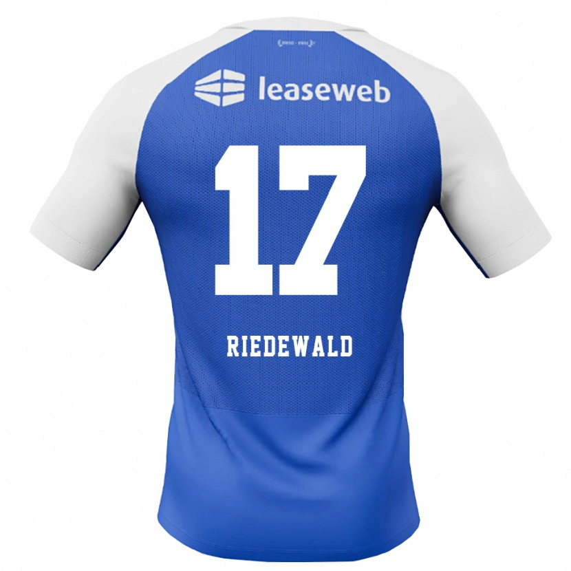 Danxen Män Kenzo Riedewald #17 Kornblå Röd Vit Bortatröja Matchtröjor 2026/27 Tröjor T-Tröja
