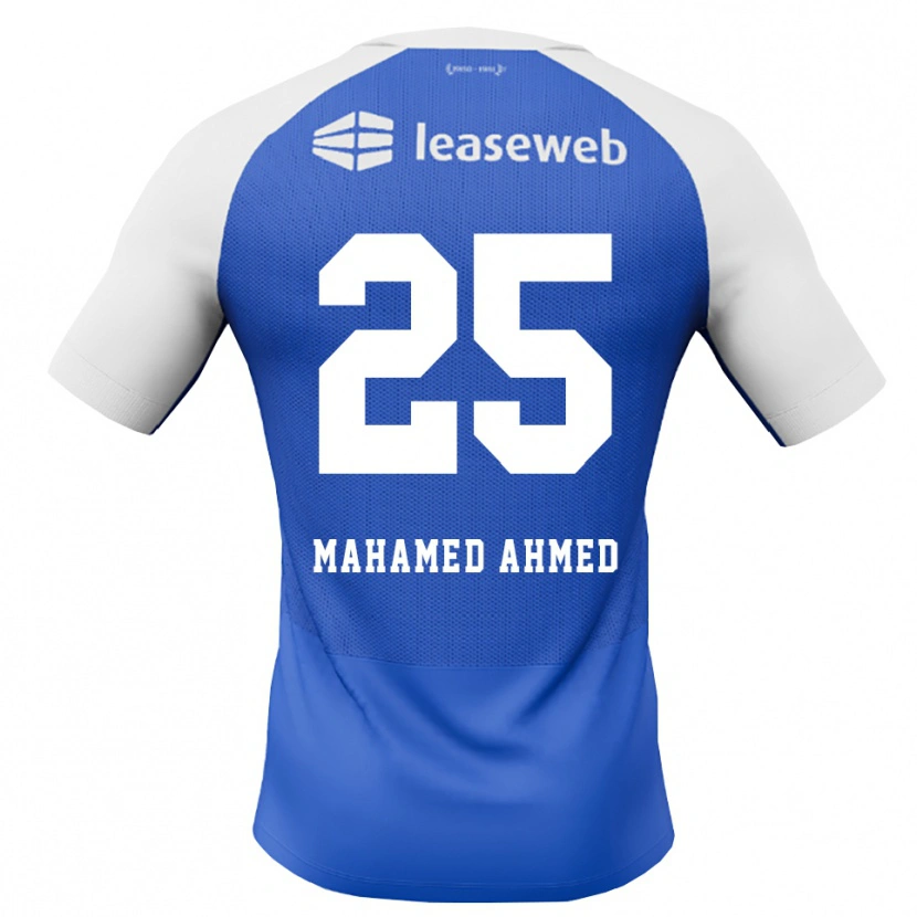 Danxen Män Nuur Mahamed Ahmed #25 Kornblå Röd Vit Bortatröja Matchtröjor 2026/27 Tröjor T-Tröja