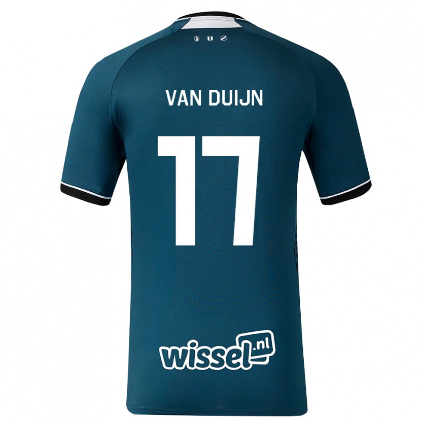 Danxen Män Sem Van Duijn #17 Mörk Skiffergrå Vit Bortatröja Matchtröjor 2026/27 Tröjor T-Tröja