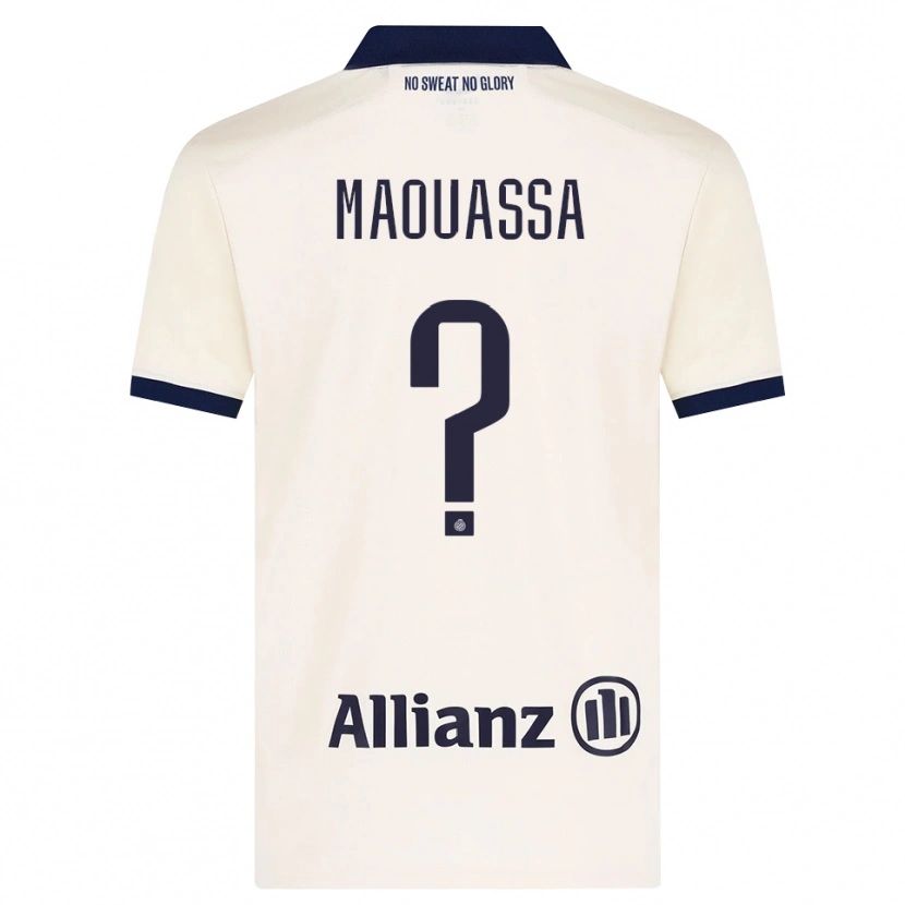 Danxen Män Faitout Maouassa #0 Beige Svart Bortatröja Matchtröjor 2026/27 Tröjor T-Tröja