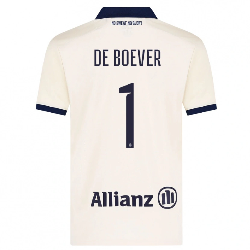 Danxen Män Jesse De Boever #1 Beige Svart Bortatröja Matchtröjor 2026/27 Tröjor T-Tröja