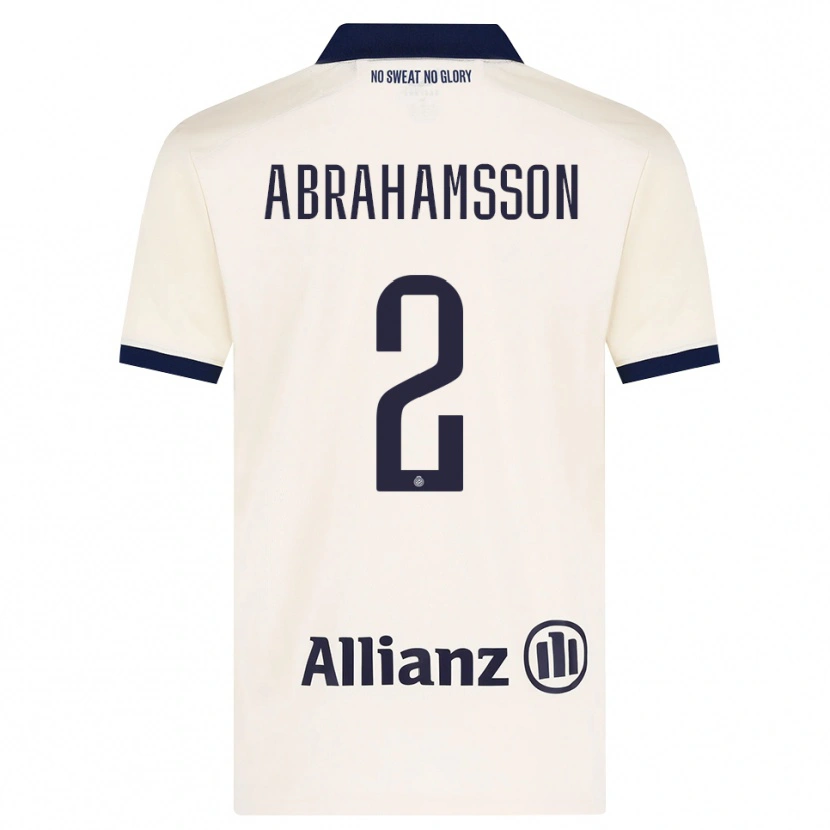 Danxen Män Sejde Abrahamsson #2 Beige Svart Bortatröja Matchtröjor 2026/27 Tröjor T-Tröja