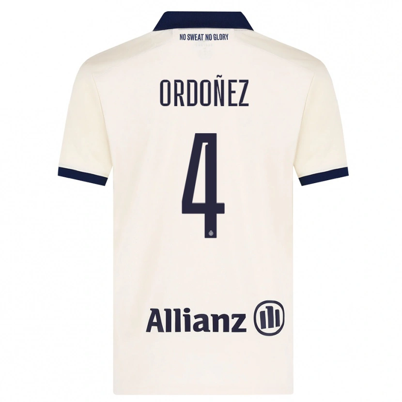 Danxen Män Joel Ordóñez #4 Beige Svart Bortatröja Matchtröjor 2026/27 Tröjor T-Tröja