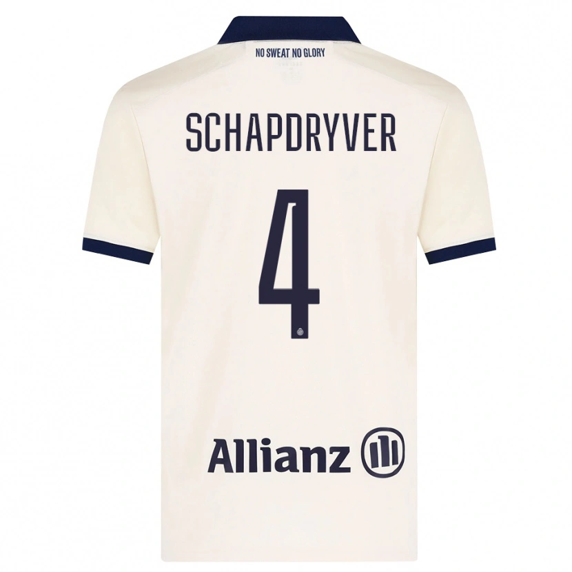 Danxen Män Emely Schapdryver #4 Beige Svart Bortatröja Matchtröjor 2026/27 Tröjor T-Tröja