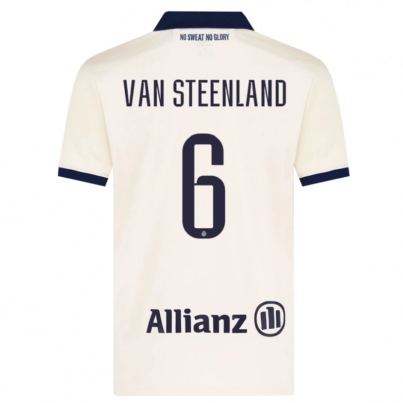 Danxen Män Gilles Van Steenland #6 Beige Svart Bortatröja Matchtröjor 2026/27 Tröjor T-Tröja