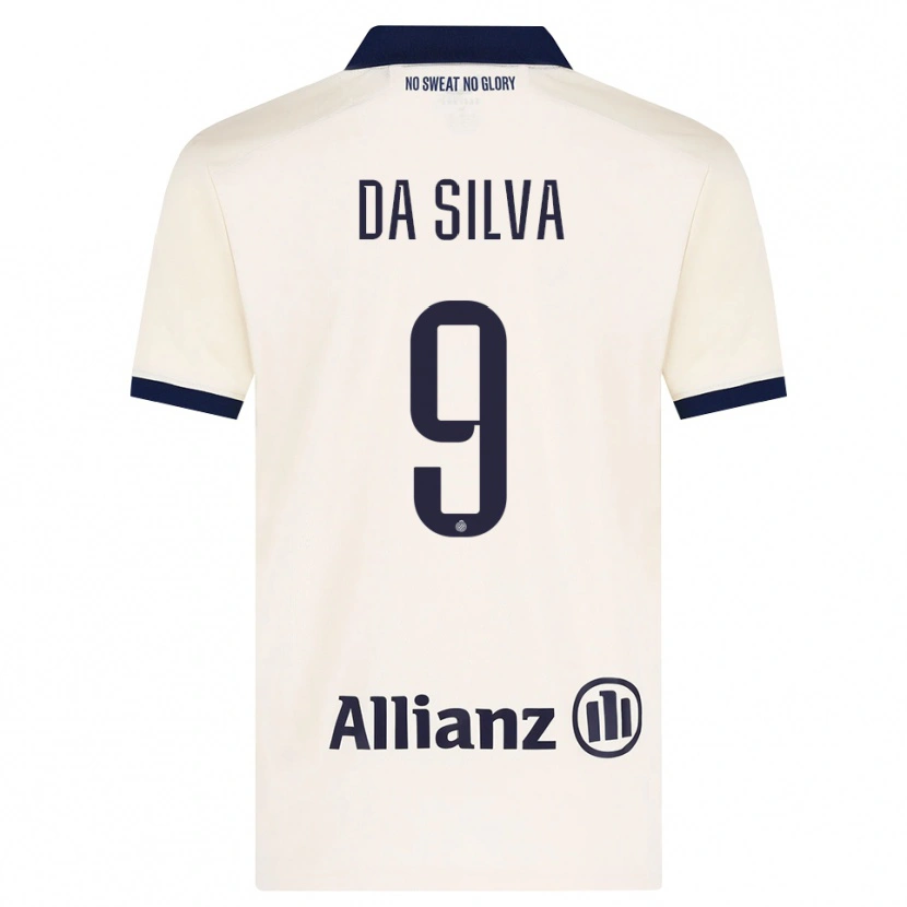 Danxen Män Jessi Da Silva #9 Beige Svart Bortatröja Matchtröjor 2026/27 Tröjor T-Tröja