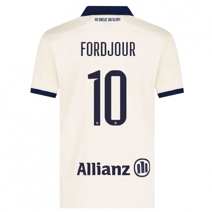 Danxen Män Richmond Fordjour #10 Beige Svart Bortatröja Matchtröjor 2026/27 Tröjor T-Tröja