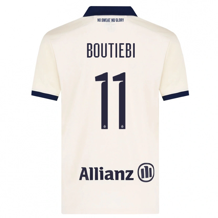 Danxen Män Rania Boutiebi #11 Beige Svart Bortatröja Matchtröjor 2026/27 Tröjor T-Tröja