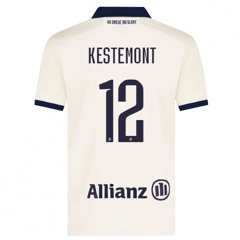 Danxen Män Thibeau Kestemont #12 Beige Svart Bortatröja Matchtröjor 2026/27 Tröjor T-Tröja