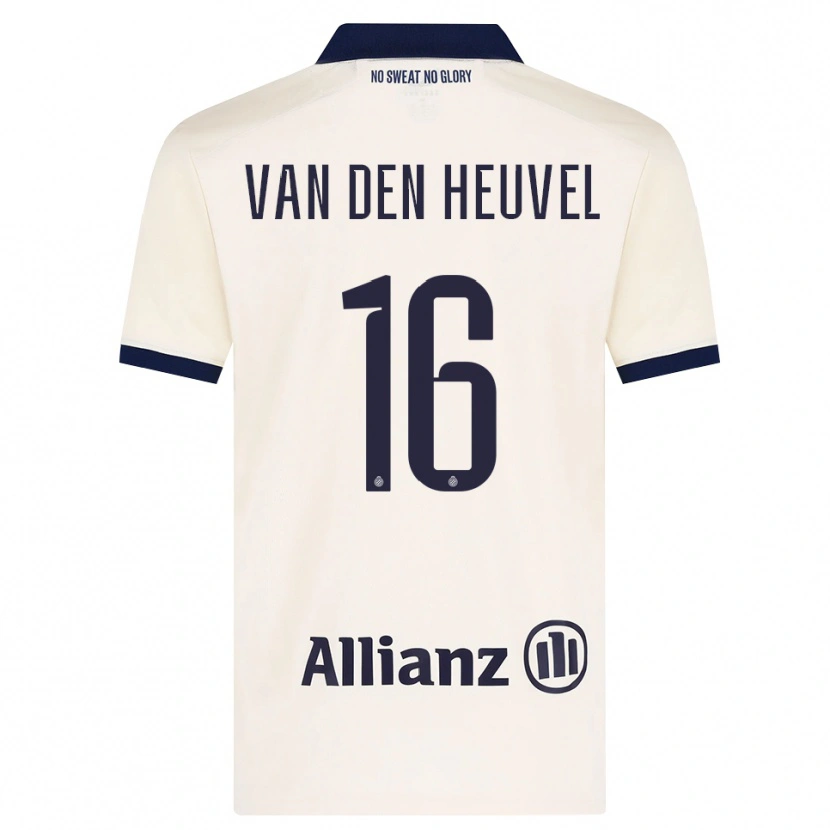 Danxen Män Dani Van Den Heuvel #16 Beige Svart Bortatröja Matchtröjor 2026/27 Tröjor T-Tröja