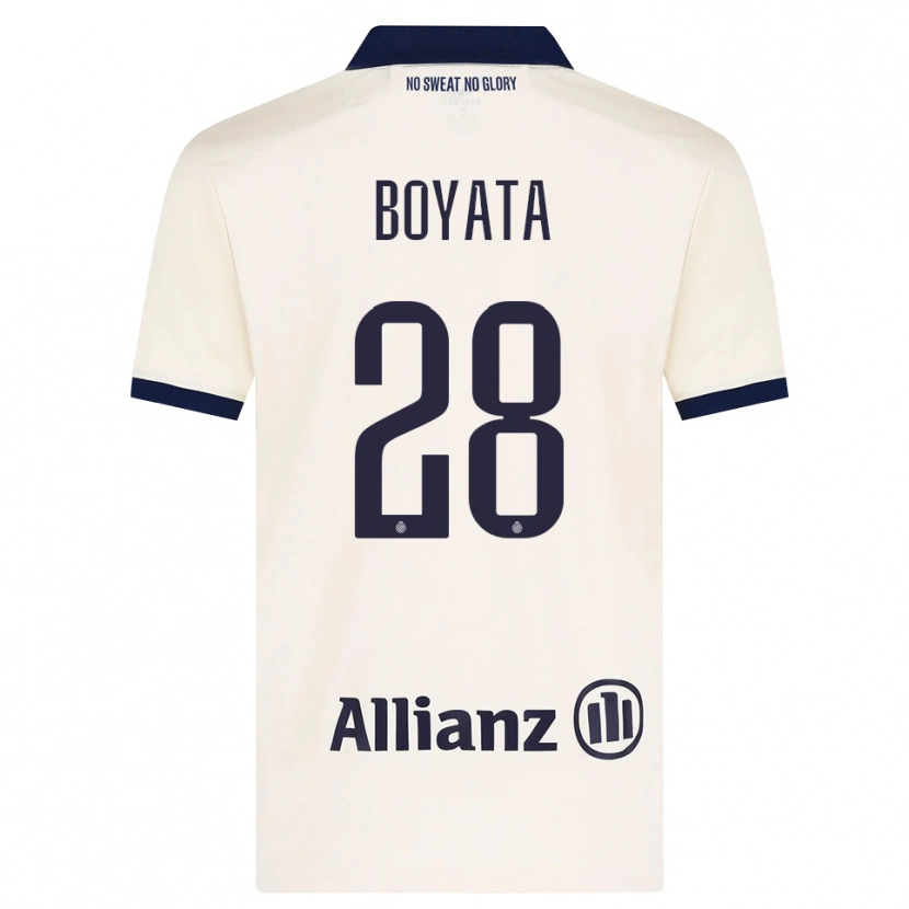 Danxen Män Dedryck Boyata #28 Beige Svart Bortatröja Matchtröjor 2026/27 Tröjor T-Tröja