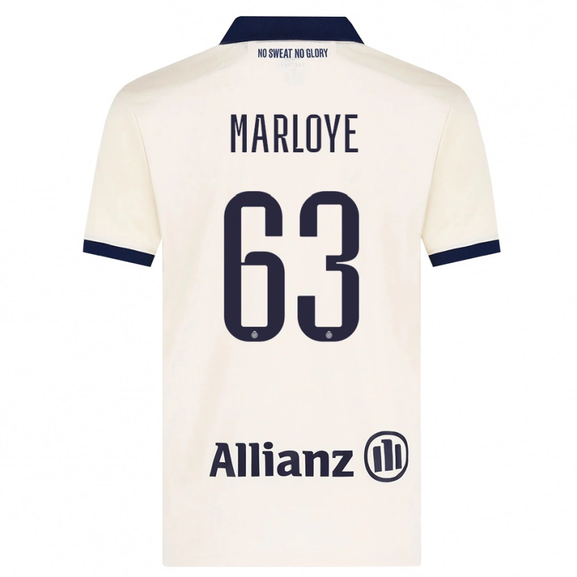 Danxen Män Sacha Marloye #63 Beige Svart Bortatröja Matchtröjor 2026/27 Tröjor T-Tröja