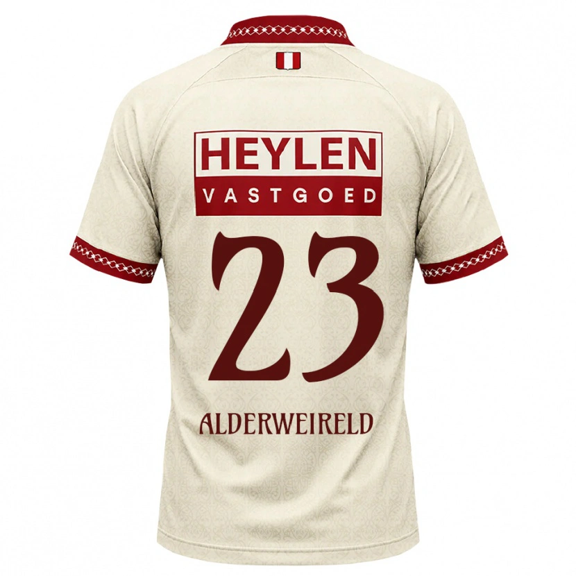 Danxen Män Toby Alderweireld #23 Beige Röd Bortatröja Matchtröjor 2026/27 Tröjor T-Tröja