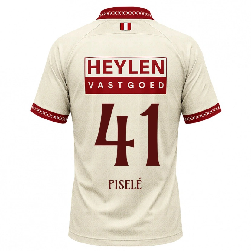 Danxen Män Lowie Piselé #41 Beige Röd Bortatröja Matchtröjor 2026/27 Tröjor T-Tröja