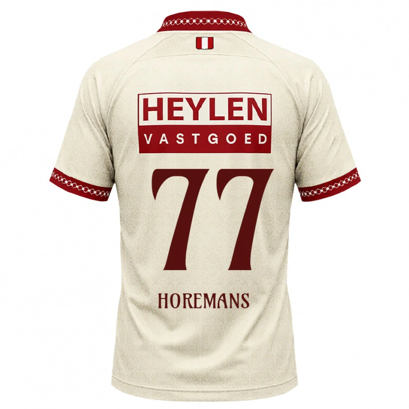 Danxen Män Milo Horemans #77 Beige Röd Bortatröja Matchtröjor 2026/27 Tröjor T-Tröja