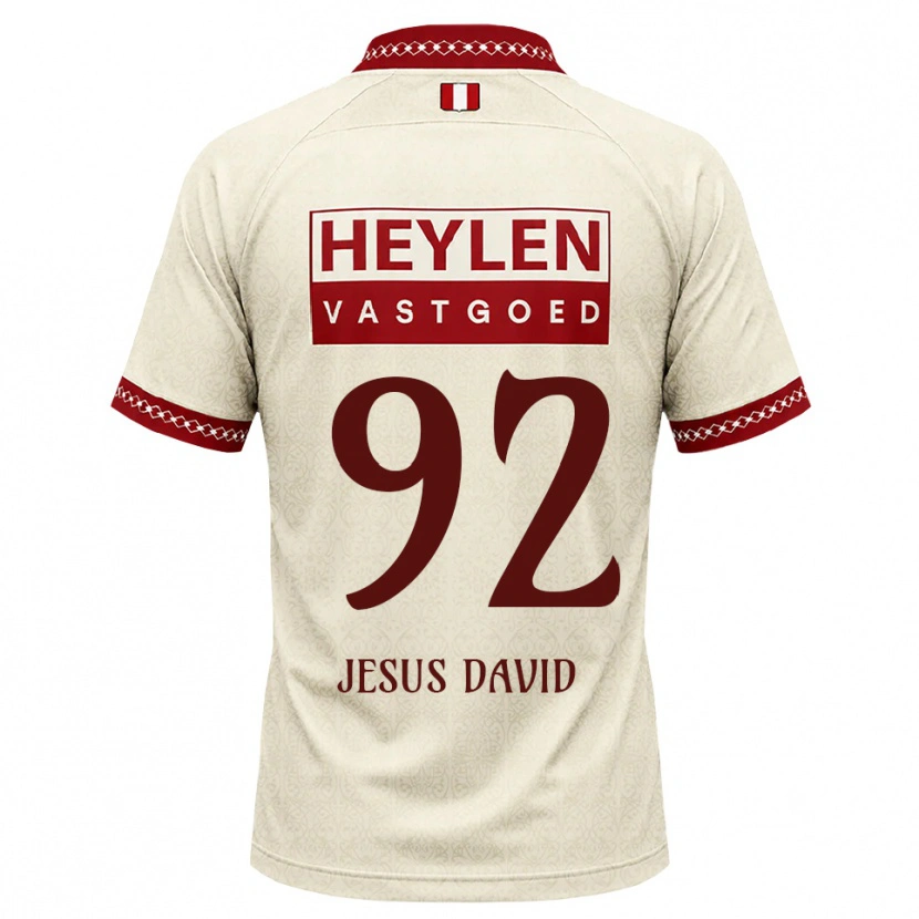 Danxen Män Gabriel Jesus David #92 Beige Röd Bortatröja Matchtröjor 2026/27 Tröjor T-Tröja