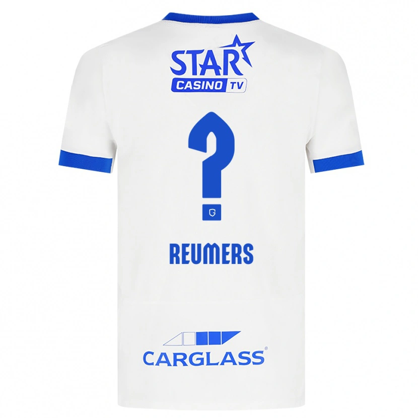 Danxen Män Alexander Reumers #0 Vit Blå Bortatröja Matchtröjor 2026/27 Tröjor T-Tröja